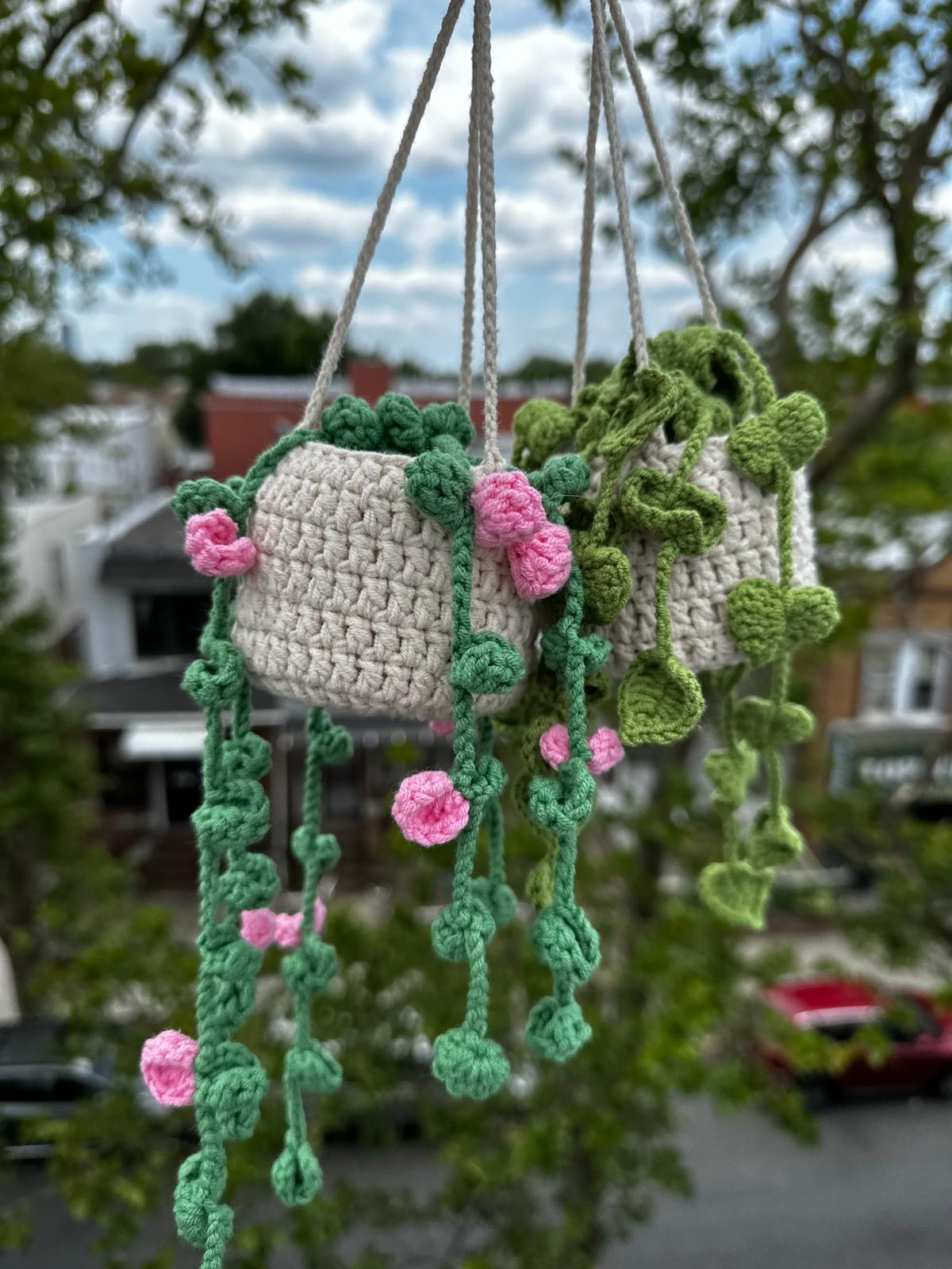 Crochet Hanging Flower